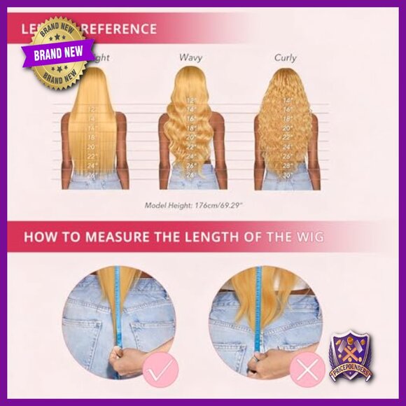 13x6 Lace Front Human Hair Wig 24 Inch 220 Density Body Wave